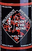 Walkabout Point the Bone beer Label Full Size
