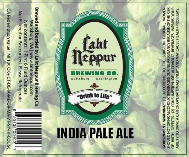Laht Neppur IPA beer Label Full Size
