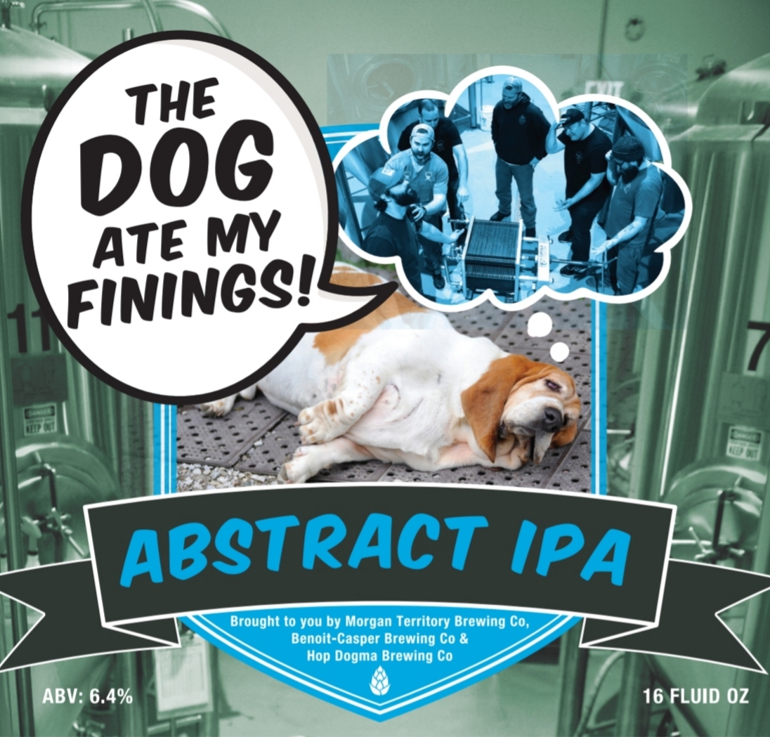 Morgan Territory The Dog Ate My Finings beer Label Full Size