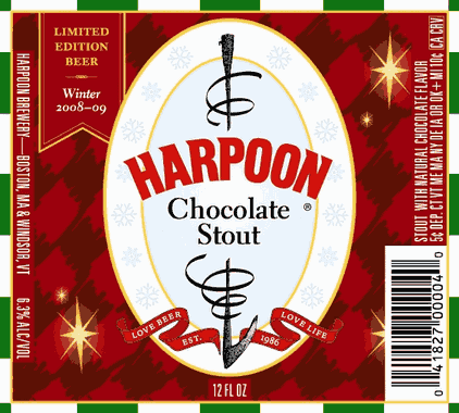 Harpoon Chocolate Stout With Brett beer Label Full Size