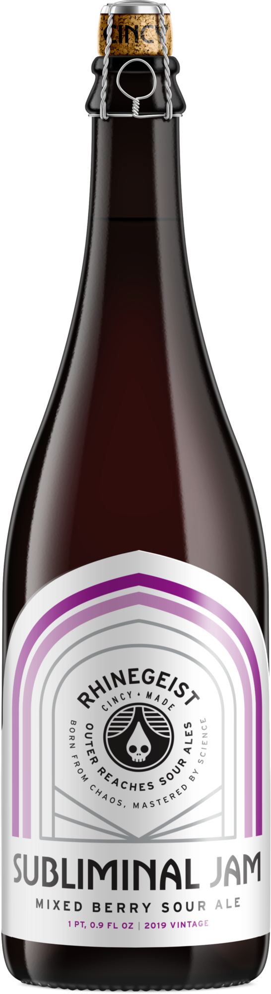 Rhinegeist Subliminal Jam beer Label Full Size