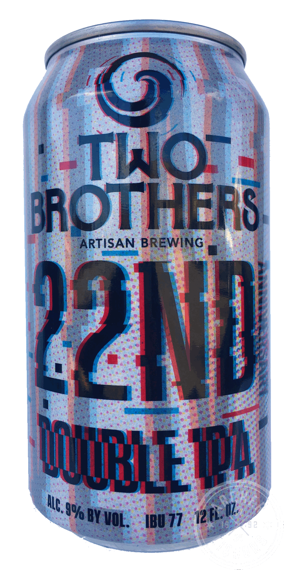 Two Brothers 22nd Anniversary Double IPA beer Label Full Size