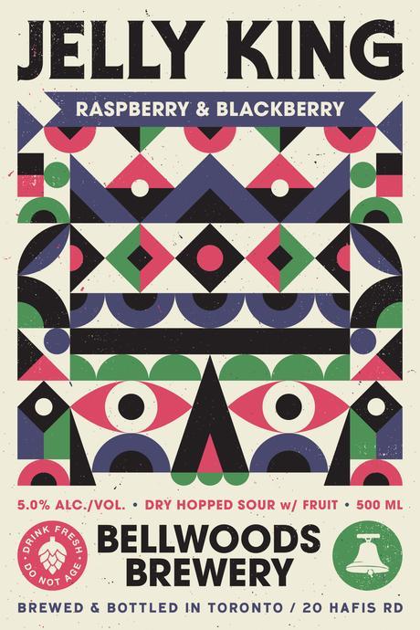 Bellwoods Raspberry/Blackberry Jelly King beer Label Full Size