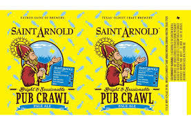 Saint Arnold Pub Crawl beer Label Full Size