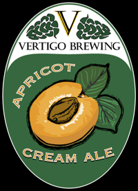 Vertigo Apricot beer Label Full Size