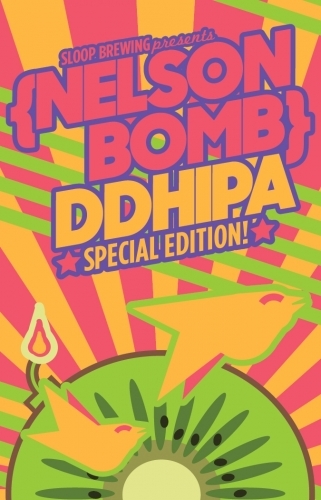 Sloop DDH Nelson Bomb beer Label Full Size