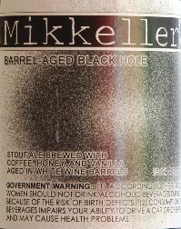 Mikkeller Black Hole Barrel Aged Edition White Wine 2011 beer Label Full Size