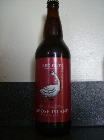 Goose Island Red Felt beer Label Full Size