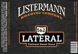 Listermann 562 Lateral Oatmeal Stout beer