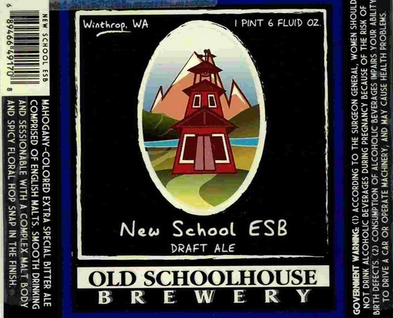 Old Schoolhouse New School ESB beer Label Full Size