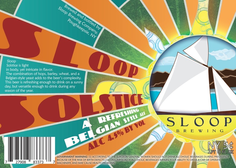 Sloop Solstice beer Label Full Size