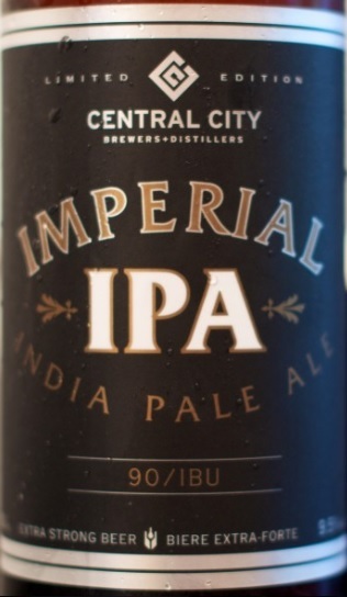 Central City Imperial IPA beer Label Full Size