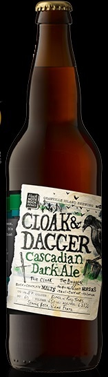 Granville Island Cloak & Dagger beer Label Full Size