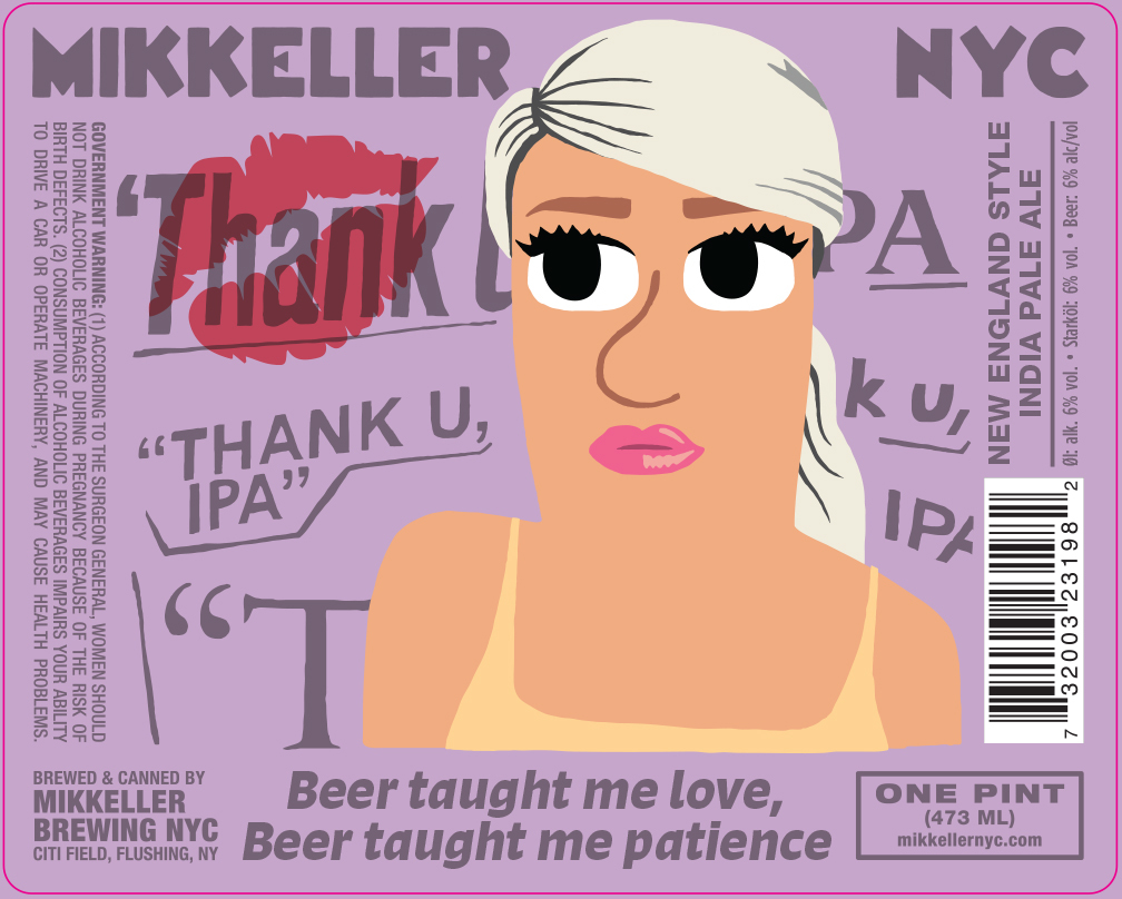 Mikkeller NYC Beer Taught Me Love, Beer Taught Me Patiance beer Label Full Size