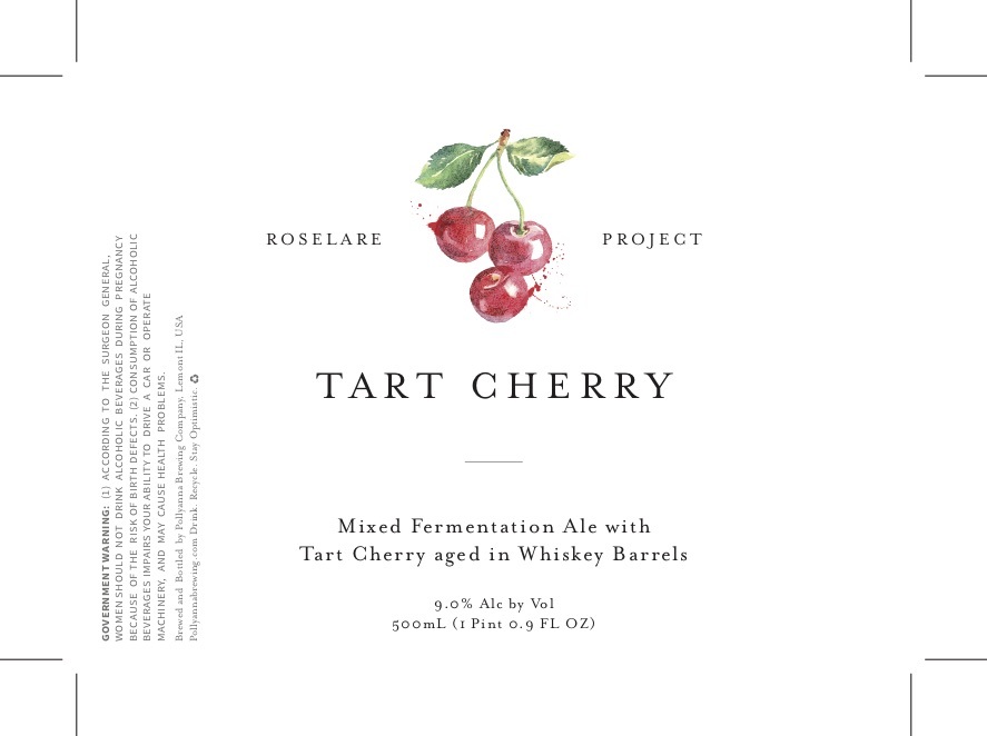 Pollyanna Roselare Project (Tart Cherry) beer Label Full Size
