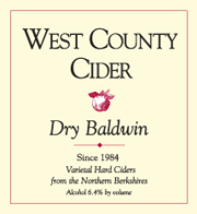 West County Cider Baldwin beer Label Full Size