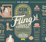 Boulevard Fling Cucumber LIme Gin and Tonic beer