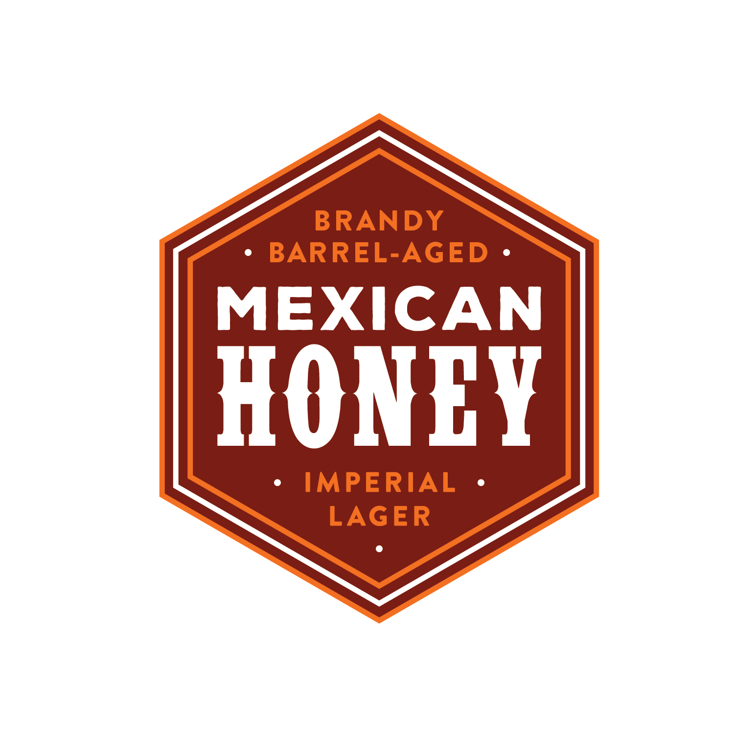 Indeed Brand Barrel-Aged Mexican Honey beer Label Full Size