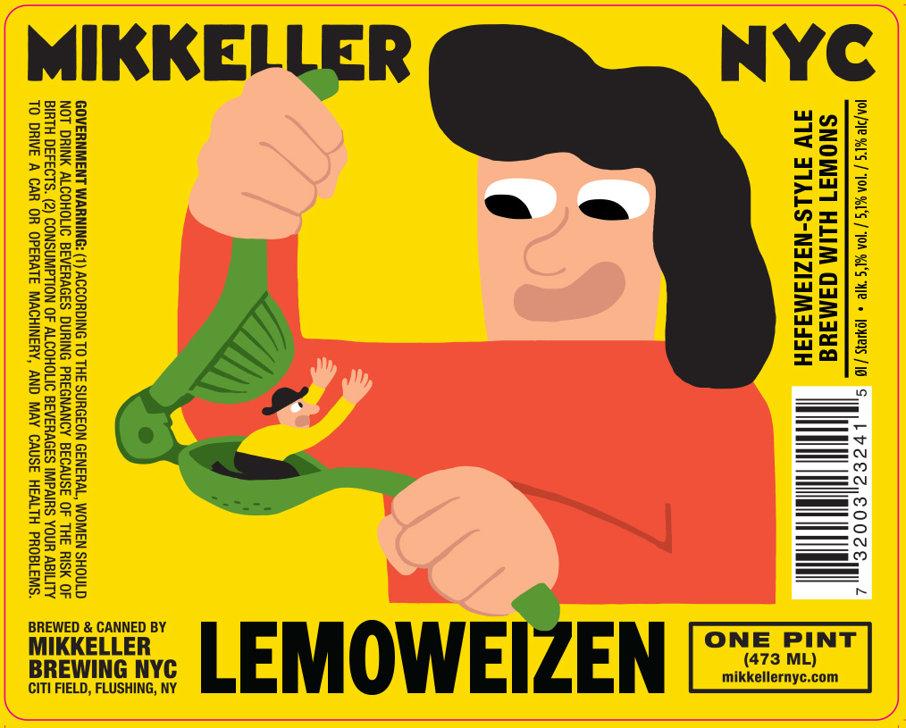 Mikkeller NYC NYC Lemoweizen beer Label Full Size