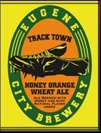 Eugene City Tracktown Honey Orange Wheat beer Label Full Size