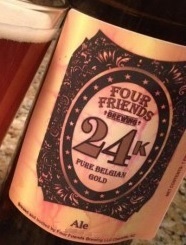 Four Friends 24 Kt beer Label Full Size