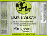 Burnside Lime Kolsh beer