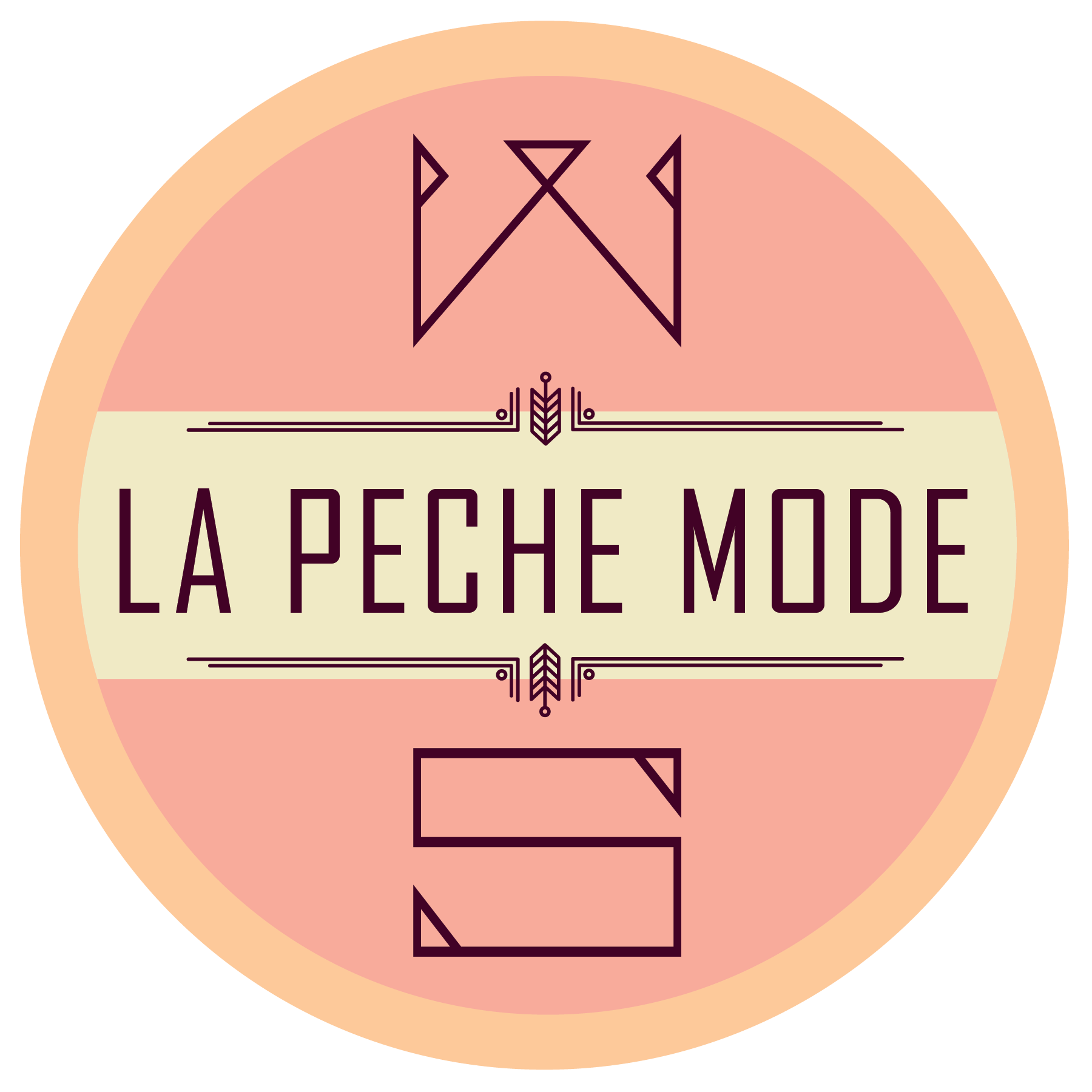 Indeed Wooden Soul: La Peche Mode beer Label Full Size
