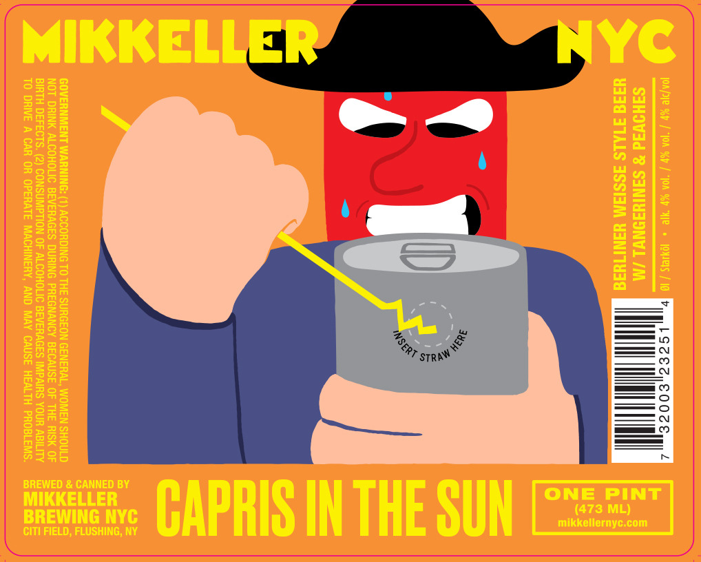 Mikkeller NYC NYC Capris In The Sun beer Label Full Size