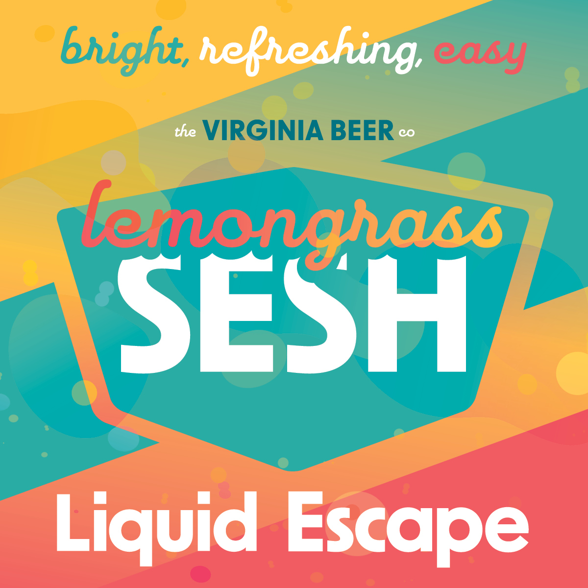 Virginia Beer Co. Liquid Escape beer Label Full Size