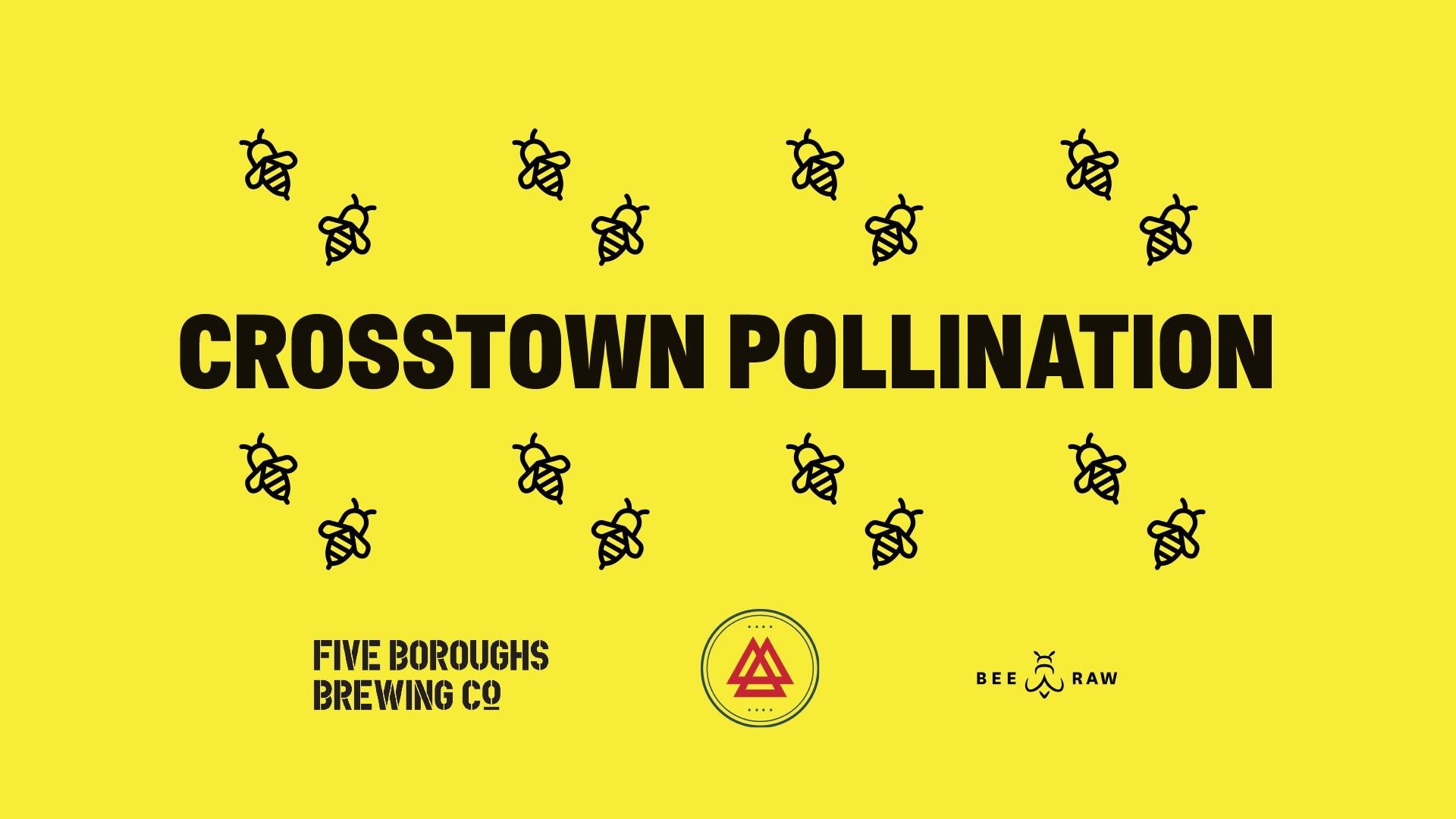 Five Boroughs Crosstown Pollination beer Label Full Size