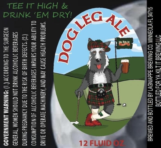 Ya Kilt It Dog Leg Ale beer Label Full Size