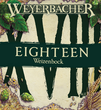 Weyerbacher 18th Anniversary Weizenbock beer Label Full Size
