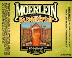 Christian Moerlein  Saengerfest Maibock beer Label Full Size