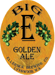 Big E Golden Ale beer Label Full Size