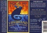 Indigo Imp Firebrand beer Label Full Size