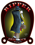 Green Jack Ripper beer Label Full Size