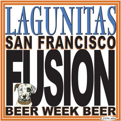 Lagunitas SF Fusion beer Label Full Size