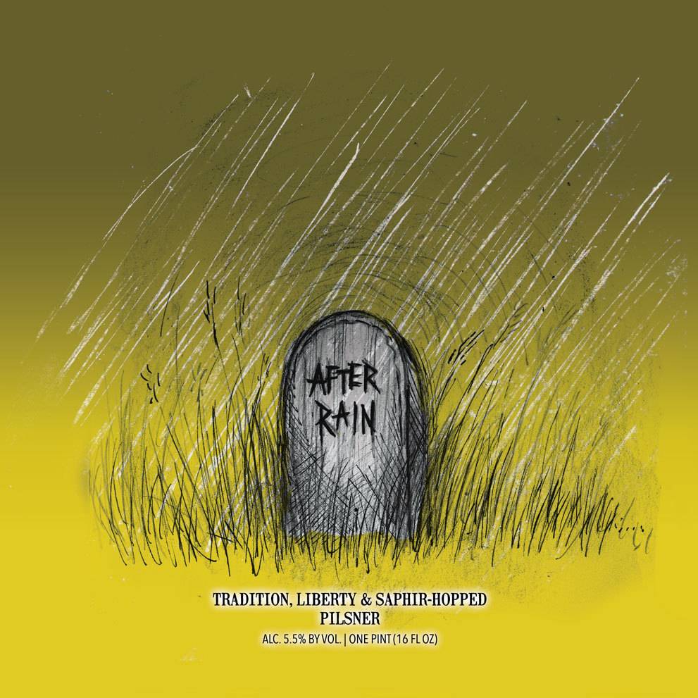 Hop Butcher for the World After Rain beer Label Full Size