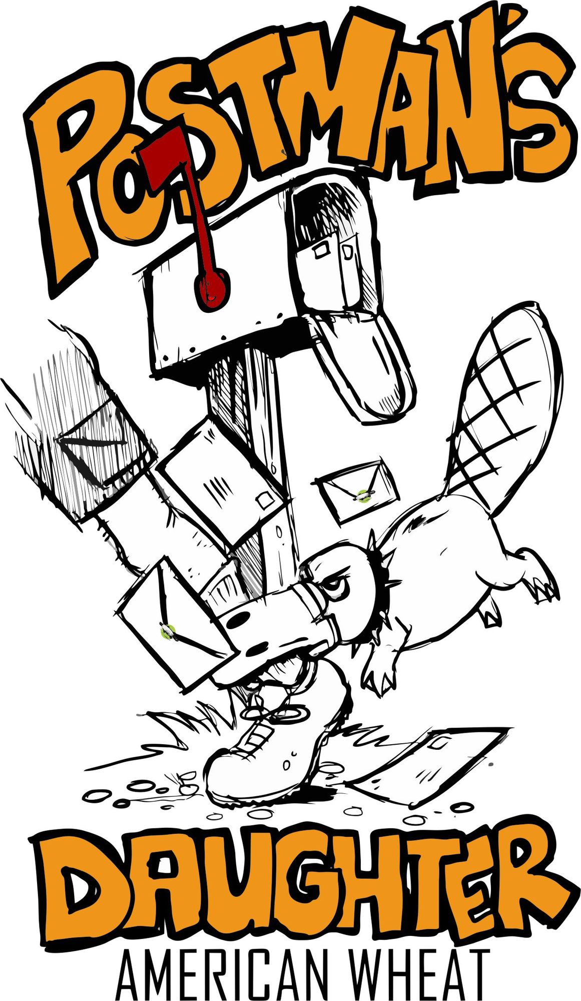 Postman's Daughter American Wheat beer Label Full Size