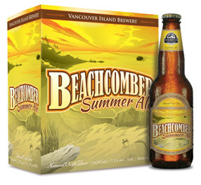 Vancouver Island Beachcomber beer Label Full Size