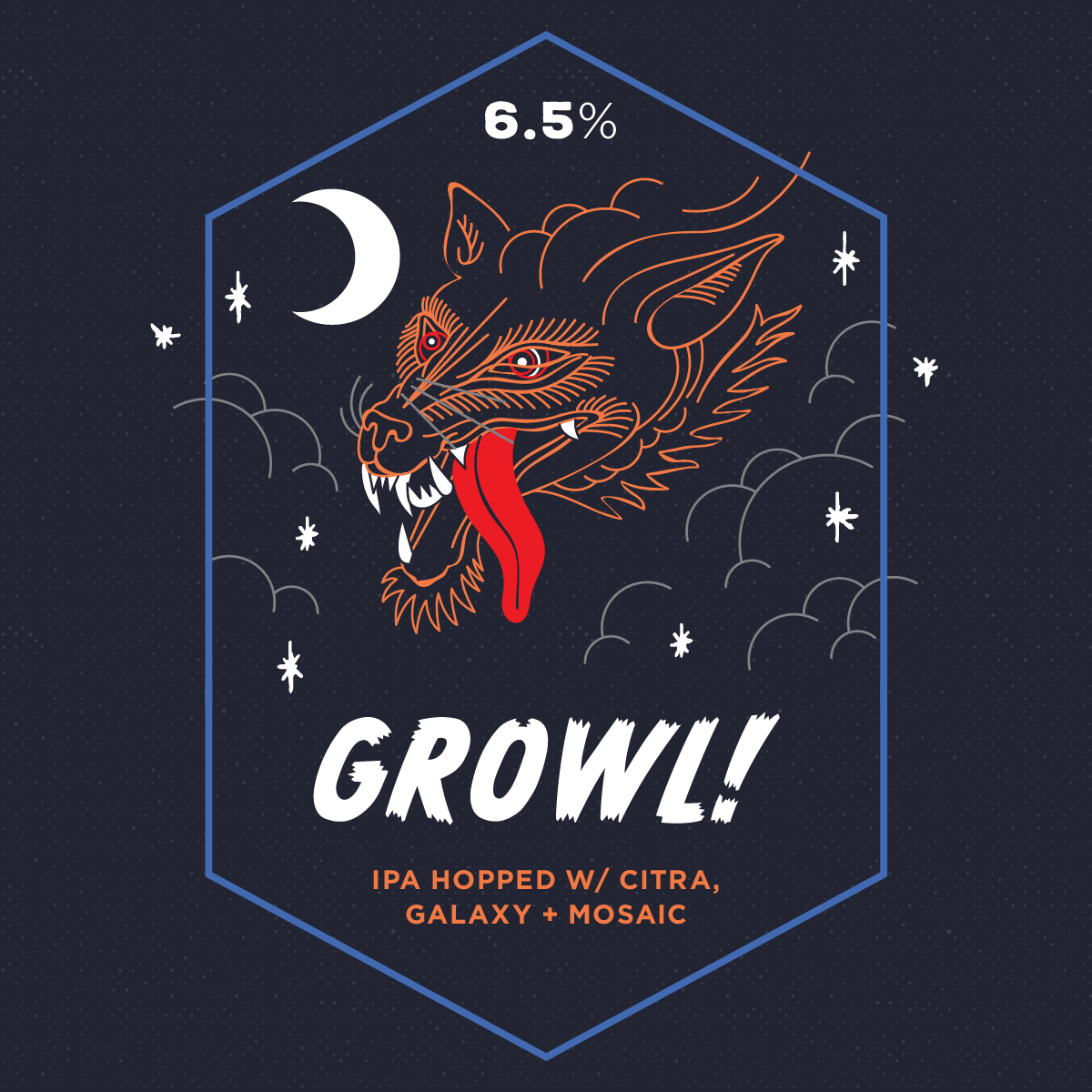 Long Live Growl! beer Label Full Size