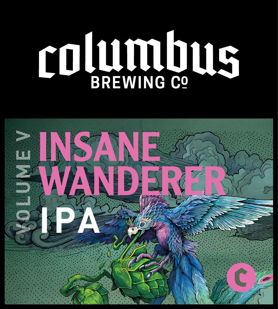 Columbus Insane Wanderer Vol 5 beer Label Full Size