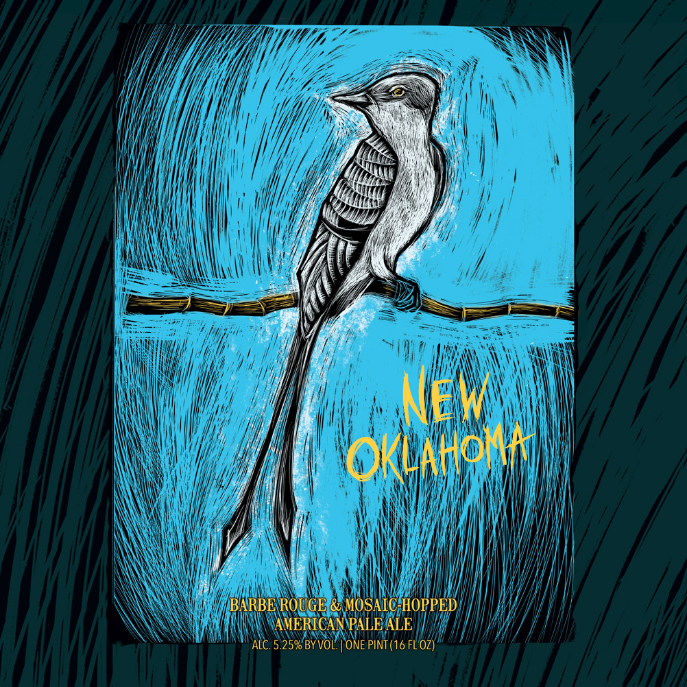 Hop Butcher for the World New Oklahoma beer Label Full Size