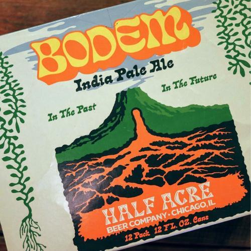 Half Acre Bodem beer Label Full Size