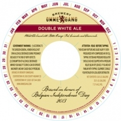 Ommegang Belgian Independence Day Double White beer Label Full Size