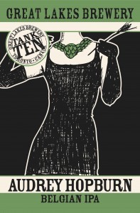 Great Lakes Audrey Hopburn beer Label Full Size