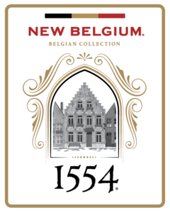 New Belgium 1554 Enlightened Dark Ale beer Label Full Size