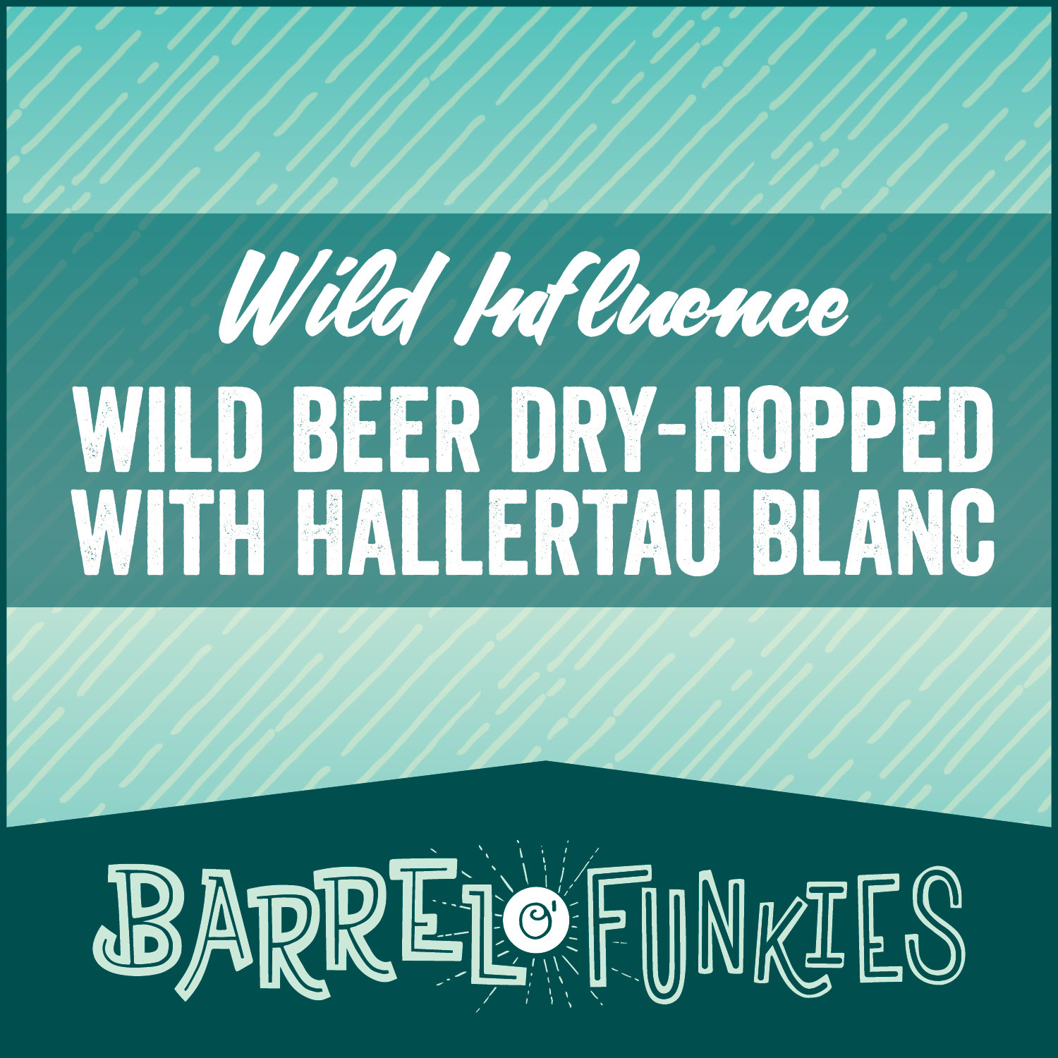 Confluence Wild Influence Wild Beer Dry Hopped W/ Hallertau beer Label Full Size