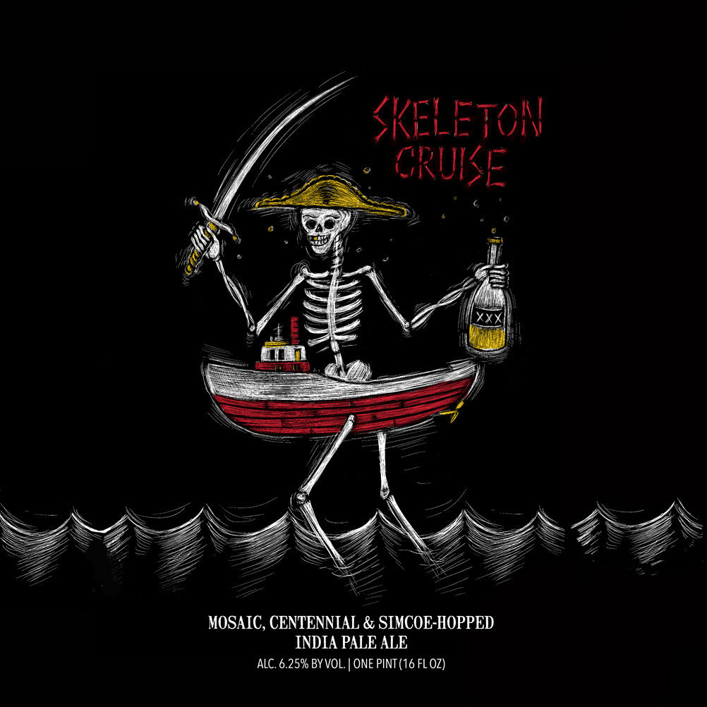 Hop Butcher for the World Skeleton Cruise beer Label Full Size