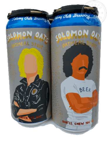Solemn Oath Solomon Oats beer Label Full Size